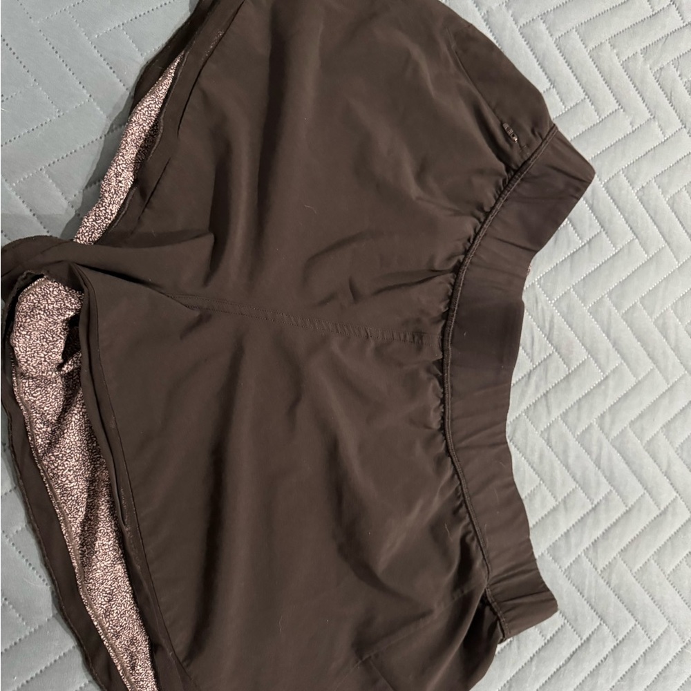 Lululemon Athletica Black and Gray Patterned Shorts